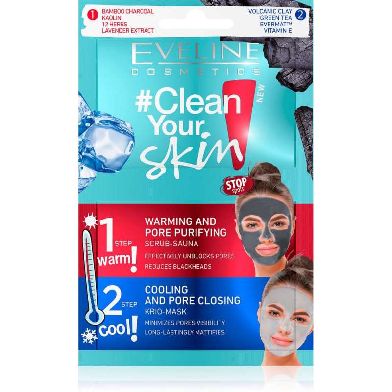 Clean Your Skin Scrub-sauna + Krio-mask 2x5 Ml  