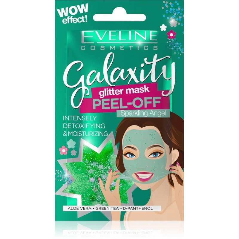 EVELINE Galaxity Glitter Green Intensely Detoxifying&moisturizing Peel-off Mask 10ml  